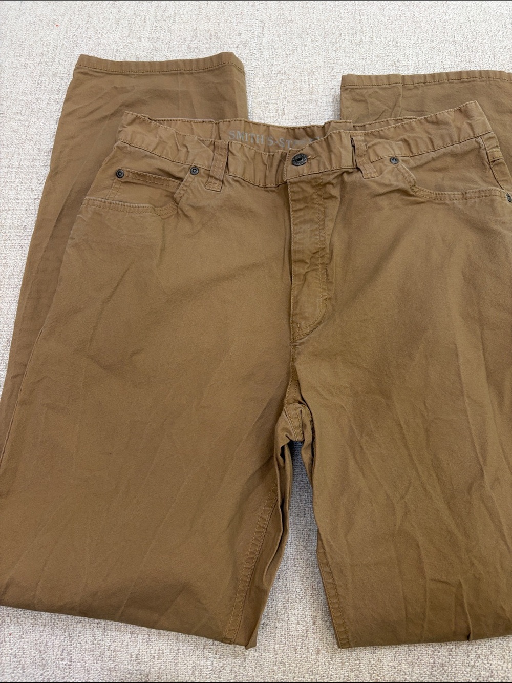 Men's Casual Brown Chino Pants - Relaxed Fit